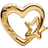 Pandora Openwork Family Heart & Star Charm - Gold