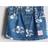 H&M Printed Denim Skirt - Blue
