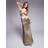 Never Fully Dressed Mimi Lace Cut-Out Slip Maxi Dress - Gold