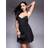 ASOS DESIGN Foam Manipulated Mesh Bra Mini Dress - Black Glitter