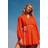 H&M Makramé Klänning med Skärp - Orange/Klarröd