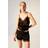 H&M Lace-trimmed Satin Pyjamas - Black