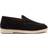 Thomas Crick Fenway Men's Suede Leather Loafer Shoes - Navy