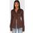 PrettyLittleThing Chiffon Fitted Shirt - Dark Chocolate