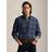 Polo Ralph Lauren Icon Logo Check Performance Twill Shirt - Mid Blue