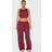 PrettyLittleThing Shape Burgundy Binded High Waist Joggers - Red