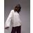 Topshop Knitted Boxy Fluffy Crew Oversized Jumper - Oat/Neutral