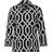 Street One Collar Jacquard Skjorta - Svart