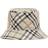 Burberry Check EKD Bucket Hat - Alabaster