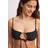 NA-KD Front Drawstring Bikini Top - Sort