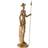 Home ESPRIT Guldig Resin Dekorativ Figur 10 x 10 x 37 cm Prydnadsfigur