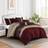 Chezmoi Collection Napa Bed Linen Red, Beige, Brown (259.1x223.5cm)