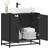 vidaXL Bathroom Sink Cabinet Black 65 x 33 x 60 cm