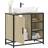 vidaXL Bathroom Sink Cabinet Sonoma Oak 65 x 33 x 60 cm