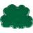 Marimekko Unikko Shape 19 cm Green Dessert Plate 19cm