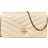 Tory Burch Kira Chevron Chain Wallet - New Cream