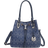 MKF Collection Jane Signature Bucket Bag - Navy