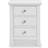 Roseland Furniture Cornish White Bedside Table 32x42cm
