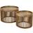 Union Rustic Leore Brown Coffee Table 65cm 2pcs