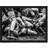 ARTERY8 Sport Rugby Football Close Up Scrum Players Ball Game Black Framed Art 45.7x61cm