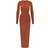 SKIMS Crew Neck Long Sleeve Dress - Saffron