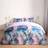 OHS Marble Print Duvet Cover Purple, Blue (230x220cm)