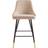 Dunelm Ariana Velvet Mink Bar Stool 96cm