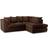 Furnishings For Less UK Luxor Chocolate Sofa 212cm 2pcs 4 Seater