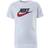 NIKE Older Kid's Sportswear Cotton T-shirt - White/Obsidian/University Red (AR5252-107)