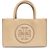 Tory Burch Mini Ella Bio Patent Tote - Vanilla Soft Serve