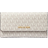 Michael Kors Jet Set Large Logo Trifold Wallet - Vanilla