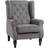 Homcom Retro Accent Wingback Dark Grey Armchair 102cm