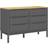 vidaXL Floro Gray/Natural Kommode 111x73.4cm