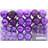 vidaXL Balls Purple Juletræspynt 6cm 100stk