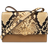 Tory Burch Miller Snakeskin Print Colorblock Shoulder Bag - Beige