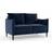 Dunelm Brooke Blue Sofa 138cm 2 Seater