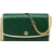 Tory Burch Robinson Patent Quilted Chain Wallet - Pine Tree