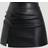Shein Elegant Retro High Waist Flared A-Line Mini Skirt - PU Leather