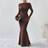 Shein Asymmetric Ruched Fishtail Dress - Solid Color