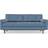 Hykkon Jacquelyn Matt Velvet Sofa 218cm 4 Seater