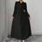 Shein Elegant Fashion Long Sleeve Maxi Dress - Solid Color