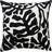 IKEA Grönknavel Kuddfodral 50x50 cm Svart Vit Kuddöverdrag Vit, Svart (50x50cm)
