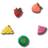 Crocs Sparkle Glitter Fruits 5 Pack
