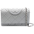 Tory Burch Fleming Soft Polished Grain Chain Wallet - Slate