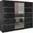 Venetian Derby VI Black Garderob 200x215cm