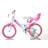 Dino Bikes Barncykel 164Rn-05Lh Little Heart 16 Tum Vit Barncykel