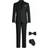 Shein Classic Boys Suit 4 Piece - Black