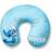 Jay Franco Disney Stitch Kids Travel Neck Pillow Soft Polyester Support for Car, Airplane & Road Trips Cute Lilo and Stitch Design Comfortable Child Neck Support for Ages 3-10