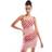ASOS DESIGN Square Neck Pleated Chiffon Mini Dress - Pink Spot Print/Multi