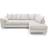 Abakus Direct Jumbo White Sofa 274.3cm